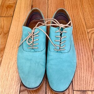 Aldo Suede Men's Blue Oxford Shoes